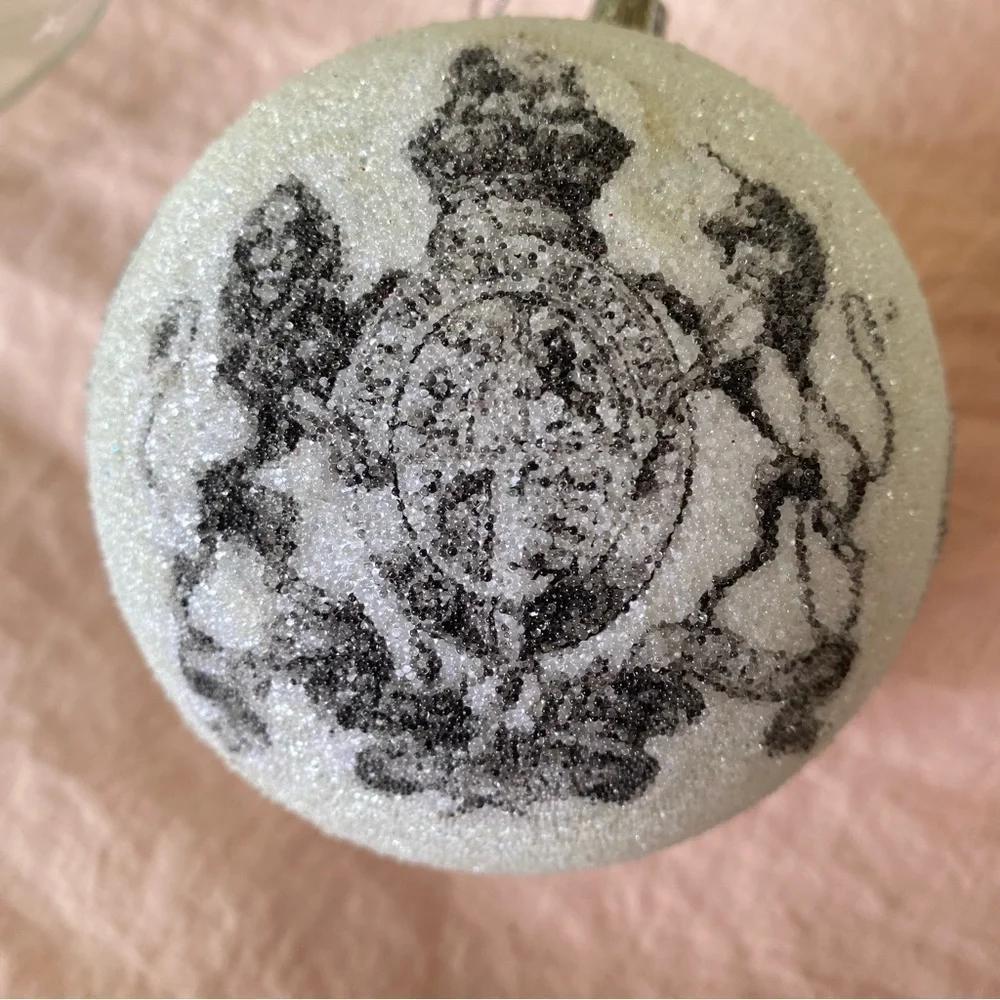 JK Collection Large Christmas Ornaments King Lion Crest Seal 12 Total Old World